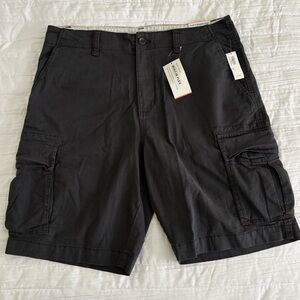 NWT Old Navy Lived-In Straight Cargo Shorts Dark Gray / Panther Size 36